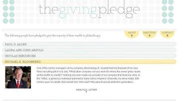   16   50%     Giving Pledge (09.12.2010)